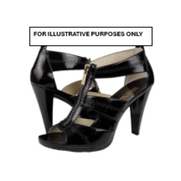 Michael Kors Women's 7 Ankle High Heel Front Zipper Sandals - Size 7.5 LIKE NEW - Picture 1 of 7